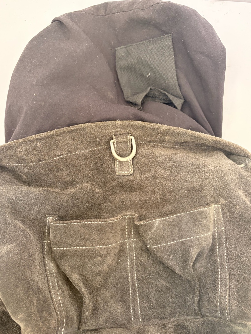 Tylie Malibu Grey Suede Hobo with Studded Strap - Picture 14 of 15